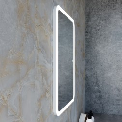 Зеркало MIXLINE "Стив" 500*700 (ШВ) сенсорный выключатель, светодиодная подсветка, гор/верт крепеж - LED-00002904