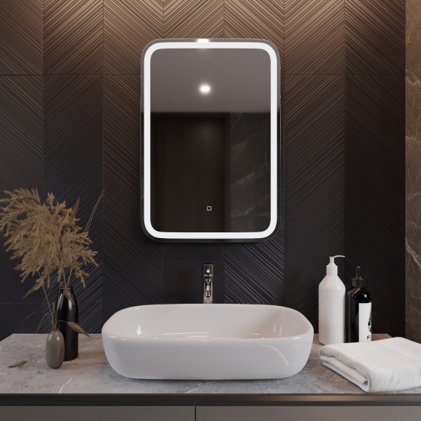 Зеркало MIXLINE &amp;quot;Мальта&amp;quot; 550*800 (ШВ) сенсорный выключатель, светодиодная подсветка - ФР-00000941 