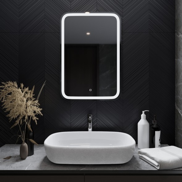 Зеркало MIXLINE &amp;quot;Мальта&amp;quot; 550*800 (ШВ) сенсорный выключатель, светодиодная подсветка - ФР-00000941 