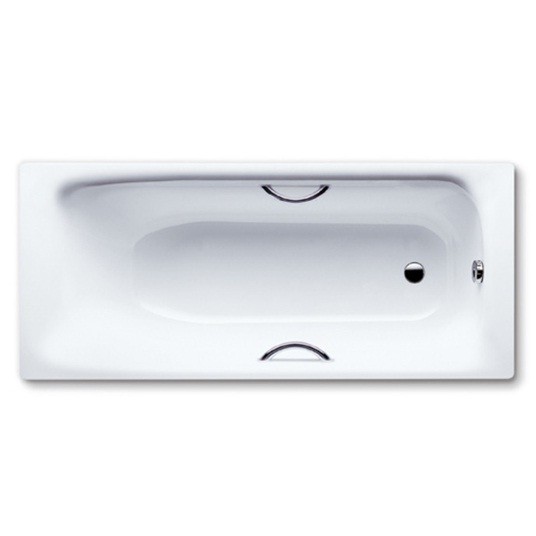 Ванна стальная Kaldewei Eurowa Verp. 170х70х39, alpine white, без ножек, с отверстиями для ручек