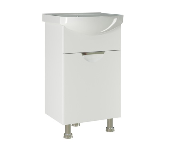 Тумба д/ванной &amp;quot;ЭТЬЕН-50&amp;quot; под раковину Элеганс 50 (Rosa) (ПВХ) - 542401 