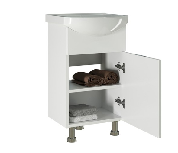 Тумба д/ванной &amp;quot;ЭТЬЕН-50&amp;quot; под раковину Элеганс 50 (Rosa) (ПВХ) - 542401 