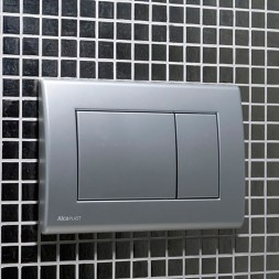 Кнопка для инсталляции ALCAPLAST/Alcadrain М272 квадрат, хром-мат - M272