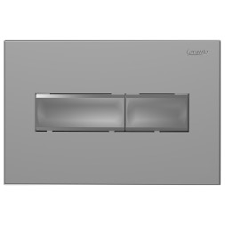 Кнопка смыва Loranto Prestige механическая, двойная, хром матовый (7521)