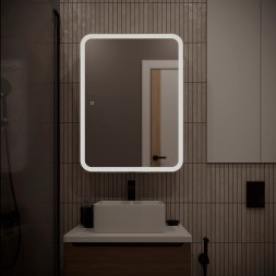 Зеркальный шкаф MIXLINE &amp;quot;Фиджи Flip&amp;quot; 600*800 (ШВ) универсал, сенсорный выкл.,светодиодная подсветка - LED-00002472 