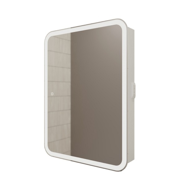 Зеркальный шкаф MIXLINE &amp;quot;Фиджи Flip&amp;quot; 600*800 (ШВ) универсал, сенсорный выкл.,светодиодная подсветка - LED-00002472 