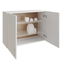 шкаф навесной кухонный с сушкой 80 белый - 510099 