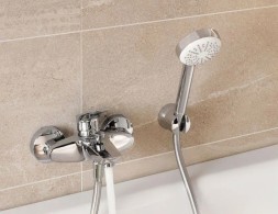 Смеситель для ванны и душа KLUDI PURE&SOLID однорычажный, хром (346810575)