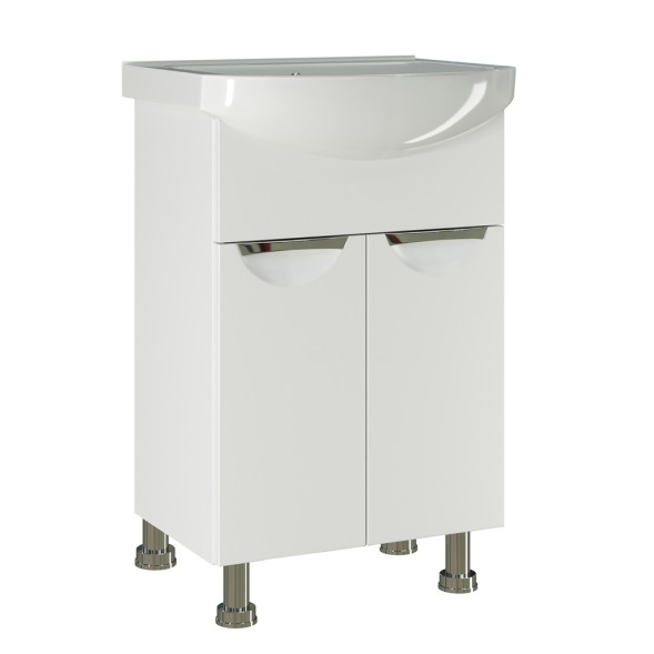 Тумба д/ванной &amp;quot;ЭТЬЕН-55&amp;quot; под раковину Элеганс 55 (Rosa) (ПВХ) - 542404 