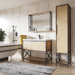 Пенал "БРУКЛИН-38" Дуб Бунратти ЛОФТ (ЛДСП) - 543583