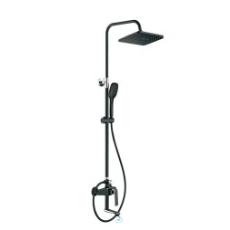 Душевая система 35к HB24548-7 HAIBA лейка "Тропический душ" ЧЕРНЫЙ/ХРОМ - HB24548-7