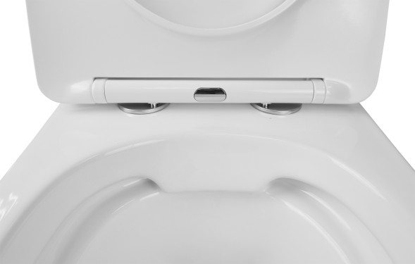 Сет 3 в 1 инсталляция Grohe Rapid SL с клавишей смыва + подвесной унитаз Azario Grado  с быстросъемным сиденьем микролифт (38772001+AZ-0046 SP)