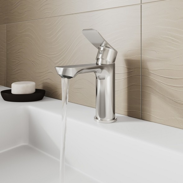 Смеситель для раковины 35к  Milardo DEMSB00M01 &amp;quot;Demi&amp;quot; литой, п/гайку ХРОМ - DEMSB00M01 