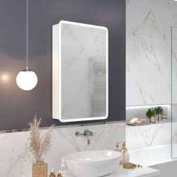 Зеркальный шкаф MIXLINE &amp;quot;Сканди&amp;quot; 500*800 (ШВ) универсал., сенсорный выкл., светодиодная подсветка - МВК234 
