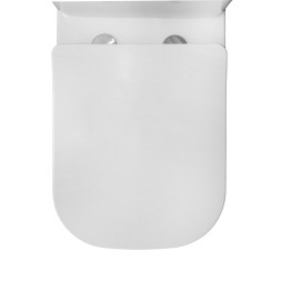 Унитаз-компакт Azario ANTEO SQUARE 385х630х820 напольный, безободковый, с быстросъемным сиденьем микролифт (AZ-1218A)