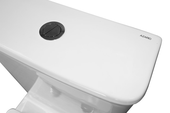 Унитаз-компакт Azario ANTEO SQUARE 385х630х820 напольный, безободковый, с быстросъемным сиденьем микролифт (AZ-1218A)
