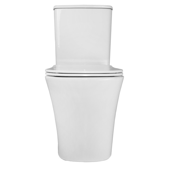 Унитаз-компакт Azario ANTEO SQUARE 385х630х820 напольный, безободковый, с быстросъемным сиденьем микролифт (AZ-1218A)