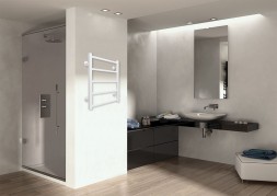 Полотенцесушитель водяной AZARIO ANCONA 500/600 квадрат, 5 секций, нижнее/диагональное подключение, 1/2", белый (AZ83876W)