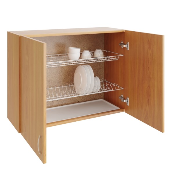 шкаф навесной кухонный с сушкой 80 ольха - 523283 