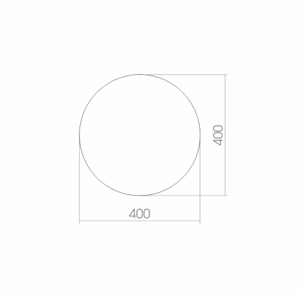 Зеркало MIXLINE круглое 400 мм - 00000085 