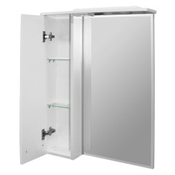 Зеркальный шкаф &amp;quot;Альфа-64 &amp;quot; левый с подсветкой (высота 800) (ПВХ) - 534968 