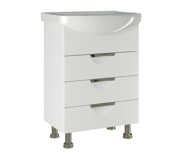 Тумба д/ванной &amp;quot;ЭТЬЕН-60&amp;quot; под раковину Элеганс-60 (Rosa) (ПВХ) - 542405 