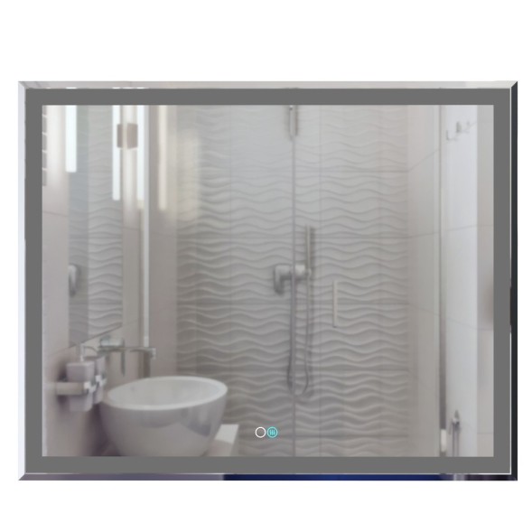 Зеркало MIXLINE &amp;quot;Минио-2&amp;quot; 1000*800 (ШВ) сенсорный выключатель, светодиодная подсветка + подогрев - MLZ.Mi.10-8.1.2.3 