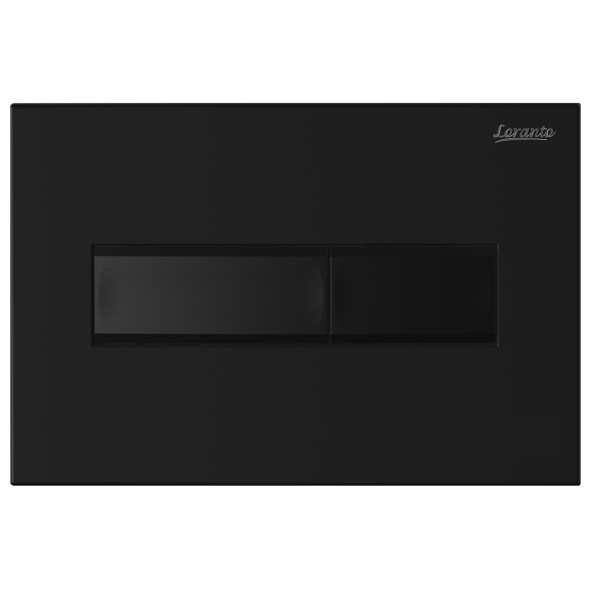 Кнопка смыва Loranto Prestige механическая, двойная, черный матовый (7523)