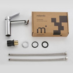 Смеситель для раковины 35к Milardo ENJSB00M01 "Enjoy" литой, п/гайку ХРОМ - ENJSB00M01