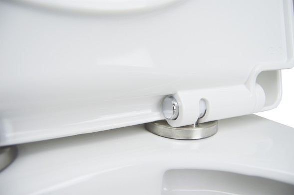 Унитаз-компакт Azario Fretta new 370х615х790 напольный, безободковый в комплекте с бачком и сиденьем дюропласт, микролифт (AZ-1223)