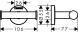 Крючок двойной Hansgrohe Logis Universal, хром (41725000)
