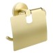 Держатель для туалетной бумаги Fixsen Comfort Gold с крышкой, золото сатин (FX-87010)