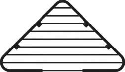 Полочка угловая Ideal Standard IOM, с крепежом, черный (A9105XG)