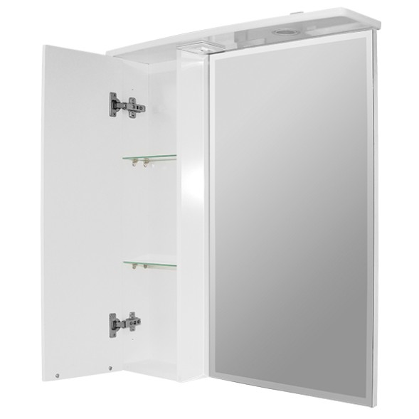 Зеркальный шкаф &amp;quot;КАССИОПЕЯ&amp;quot;  левый с подсветкой(ПВХ) - 534973 