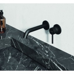 Смеситель для раковины KLUDI BOZZ  настенный, внешняя часть, черный матовый  (382443976)