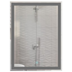 Зеркало MIXLINE &amp;quot;Минио-2&amp;quot; 600*800 (ШВ) сенсорный выключатель, светодиодная подсветка + подогрев - MLZ.Mi.6-8.1.2.3 