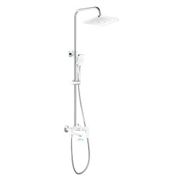 Душевая система 35к HB24505-8 HAIBA лейка "Тропический душ" БЕЛЫЙ/ХРОМ - HB24505-8