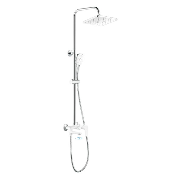 Душевая система 35к HB24505-8 HAIBA лейка &amp;quot;Тропический душ&amp;quot; БЕЛЫЙ/ХРОМ - HB24505-8 