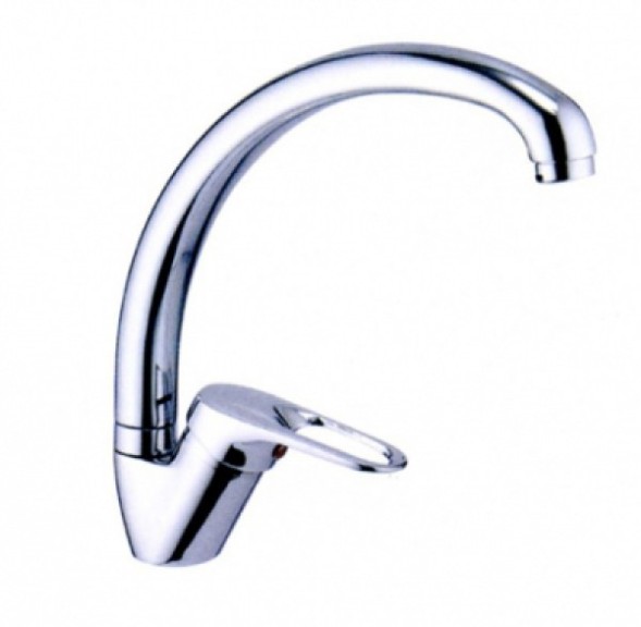 Смеситель для кухни 35к L4137-В Ledeme с отв боковая, силумин - L4137-B 