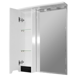 Зеркальный шкаф "ПРОМЕТЕЙ" левый с подсветкой(ПВХ) - 537972