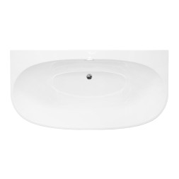 Ванна акриловая Azario STANFORD 1700х850х580 пристенная, в комплекте с сифоном и металлической рамой (AZ-6727)