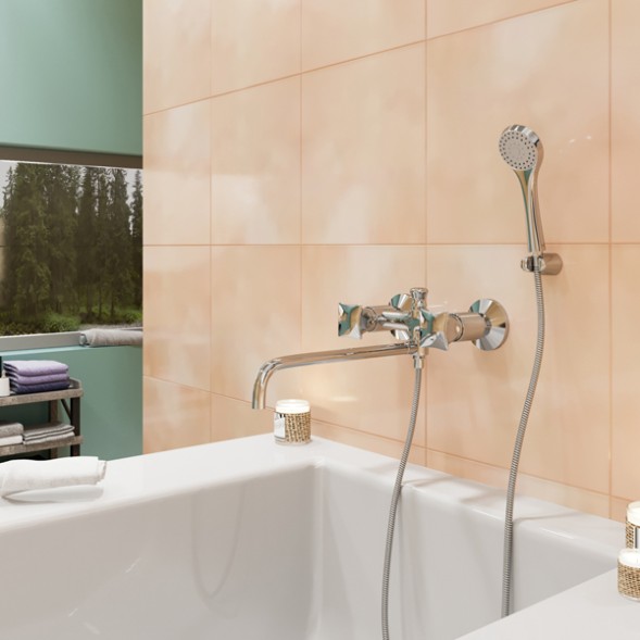 Смеситель для ванны и раковины 1/2 кер.MIXLINE ML11-02 - ML11-02 