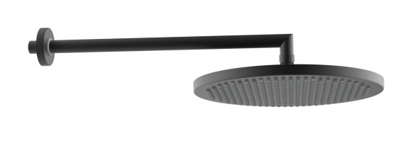 Верхний душ BOSSINI Apice 280 мм, с настенным кронштейном 400 мм, чёрный матовый (H70430I.073)
