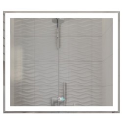 Зеркало MIXLINE &amp;quot;Минио-2&amp;quot; 800*700 (ШВ) сенсорный выключатель, светодиодная подсветка + подогрев - MLZ.Mi.8-7.1.2.3 