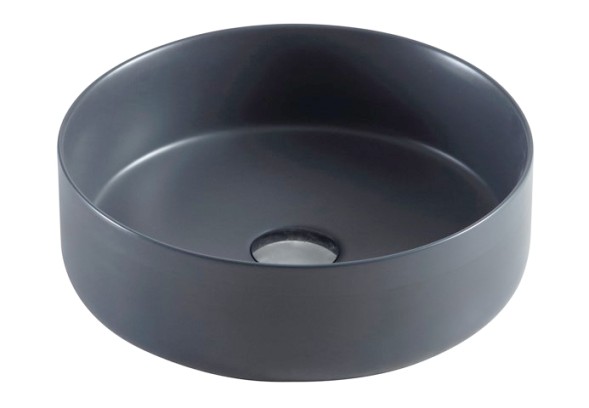 Раковина Azario 355х355х120 накладная, круглая, цвет темно-серый матовый (AZ-3134 MDG)