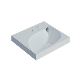 Раковина над стиральной машиной &amp;quot;List-60*55&amp;quot; ш*г, с кронштейнами  (Madera) - 4627173210546 