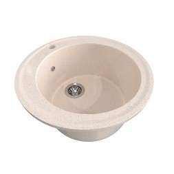 Мойкa ML-GMS01 СТАНДАРТ круглая, бежевый (328), 470мм (глуб. чаши 180) - 00-00002351