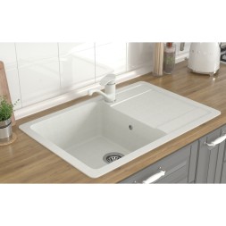 Мойка ML-GMS15 СТАНДАРТ с крылом, белый (331), 640*505*185мм - 00-00002366