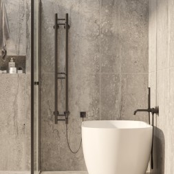 Полотенцесушитель MIXLINE MOON BLACK 120/10 (таймер,103 Вт) электрический ЧЕРНЫЙ - ML-556251