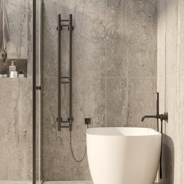 Полотенцесушитель MIXLINE MOON BLACK 120/10 (таймер,103 Вт) электрический ЧЕРНЫЙ - ML-556251 